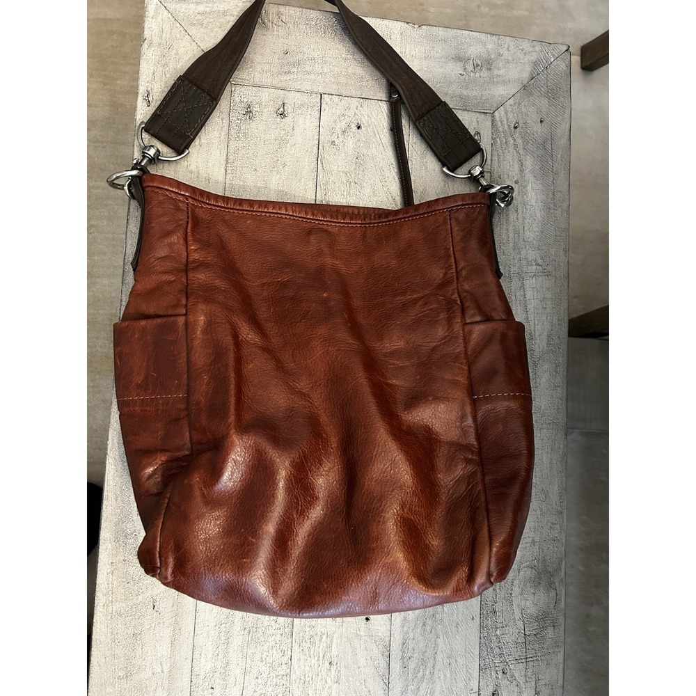 Rough And Tumble Bag Leather Cognac Distressed Boho Limited - Picture 9 of 15